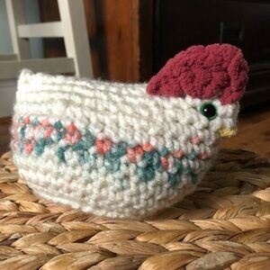 Handmade Crochet Country Chicken (multiple Colors)